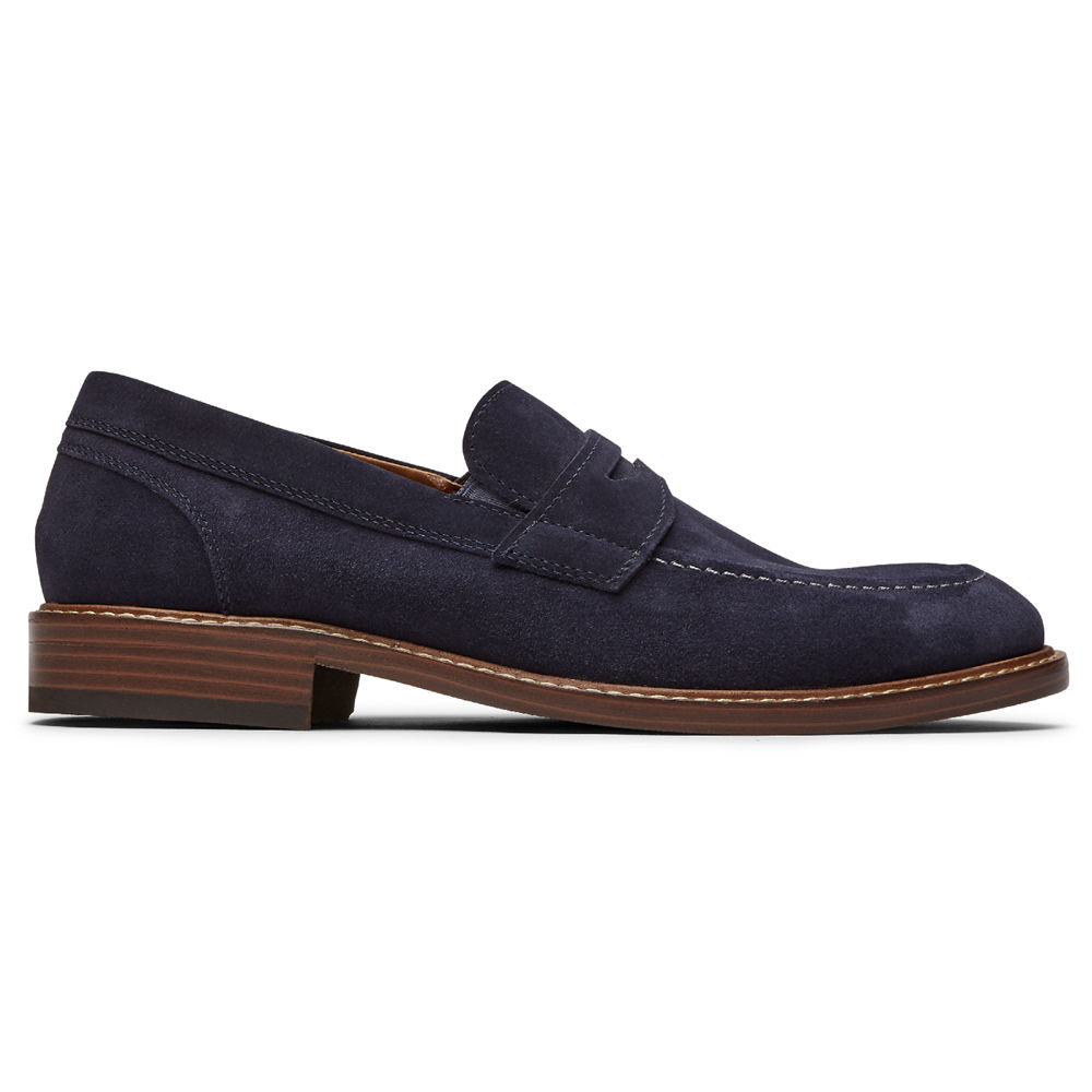 Rockport Loafers Herr Marinblå - Kenton Penny - ROHUI7258